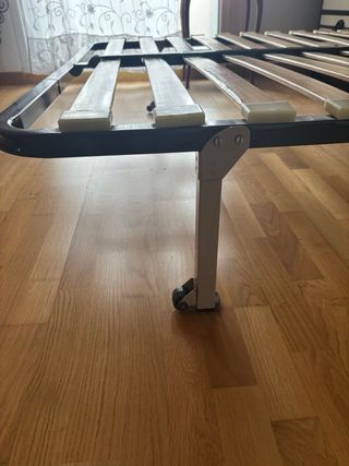 Somier madera y aluminio con ruedas