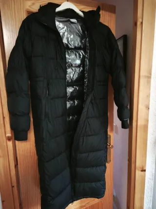 Abrigo largo Columbia negro