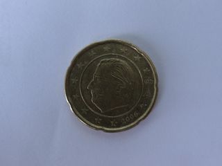 Moneda 20 cts Euro Bélgica ERROR 2006
