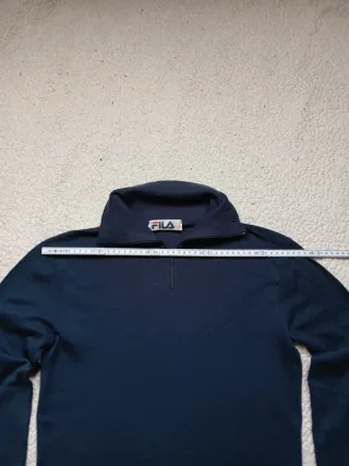 Maglioncino Fila mezza zip blu taglia M