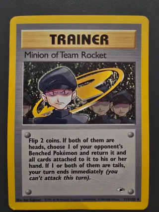 Carta Pokémon Minion of Team Rocket rara