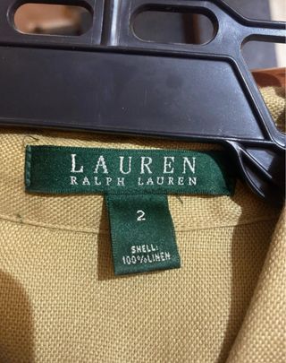 Gabardina Ralph Lauren Talla 38 Verde Oliva