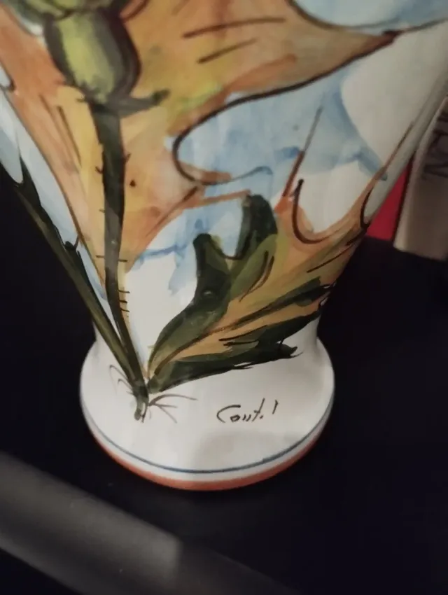 Coppia vasi ceramica con coperchio