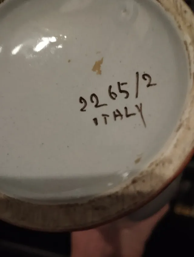 Coppia vasi ceramica con coperchio