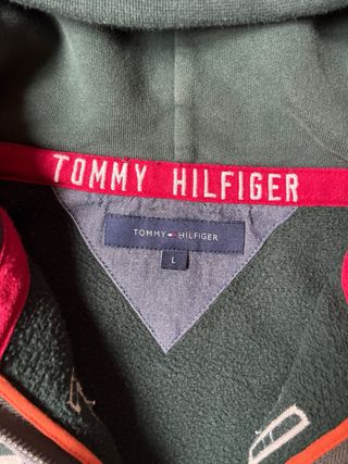 Sudadera Tommy Hilfiger cremallera verde