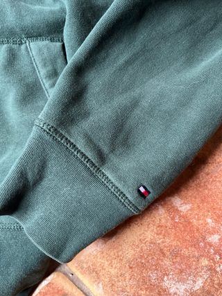 Sudadera Tommy Hilfiger cremallera verde