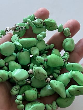 Collana turchese naturale verde