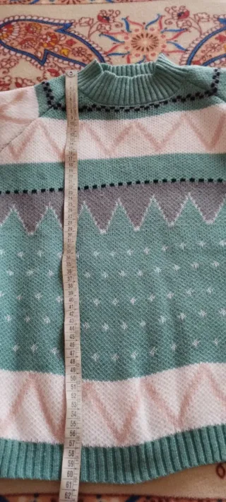 Maglione girocollo fantasia