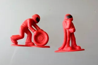 Ferrari F1 Meccanici Pit Crew gomma PVC 4,5 / 5 cm