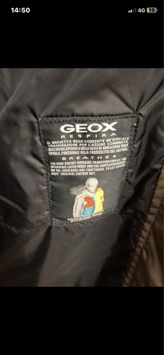 Parka Geox Hombre Talla L Marrón/Negra