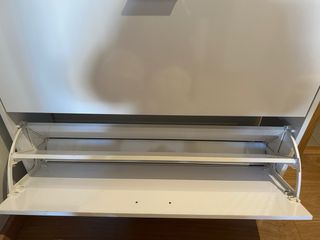 Zapatero con luz LED azul