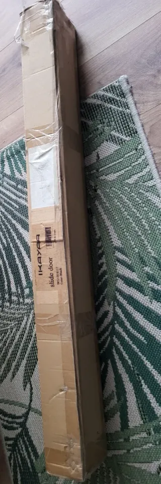 Herraje puerta corredera negro 2m Ikayaa