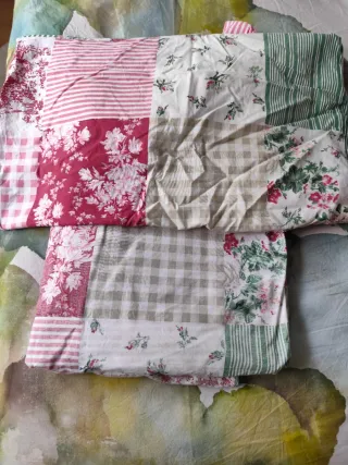 Funda nórdica y almohadón patchwork