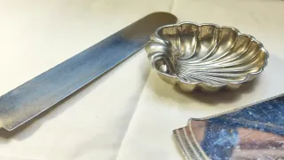 Set di coltelli e spatole da pasticceria antichi