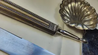 Set di coltelli e spatole da pasticceria antichi