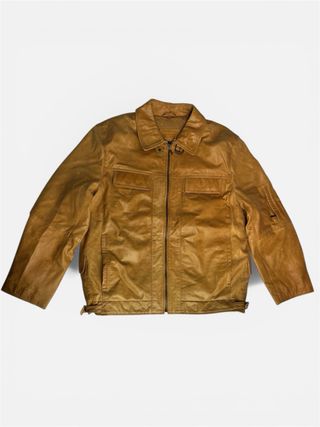 Chaqueta Biker Vintage Camel L