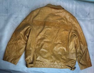 Chaqueta Biker Vintage Camel L