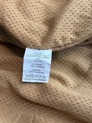 Chaqueta Biker Vintage Camel L