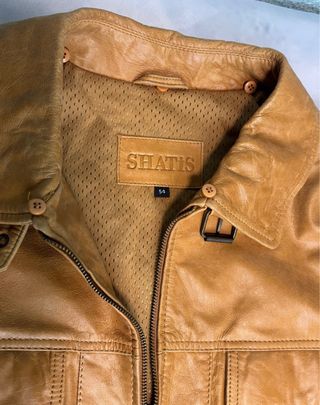 Chaqueta Biker Vintage Camel L
