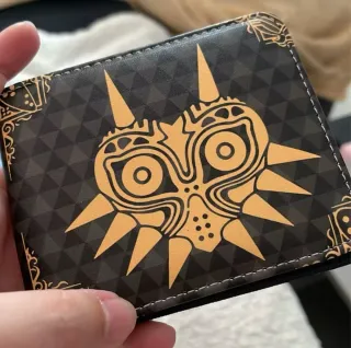2 Portafogli Zelda Majora's Mask Nero Oro e Zelda