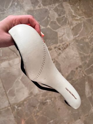 Sella bici TECNOBIKE bianca