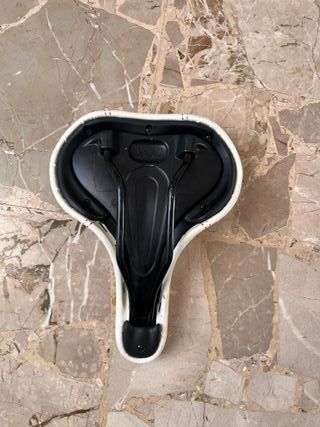 Sella bici TECNOBIKE bianca