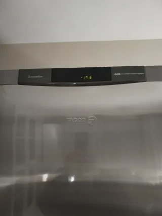 Nevera combi acero inoxidable