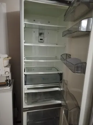 Nevera combi acero inoxidable