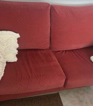 Sofás 2 y 4 plazas rojo