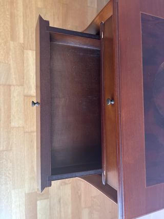 Mesita de noche antigua madera roble