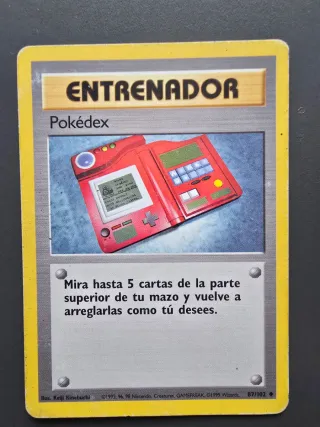 Carta Pokémon Entrenador Pokédex 87/102