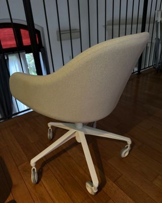 Sedie ufficio beige/bianche (8 pezzi)