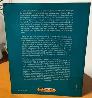 Trastornos afectivos en la infancia y adolescencia