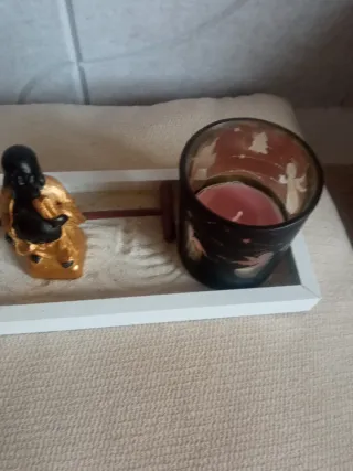 Conjunto Zen Decorativo Buda y Vela