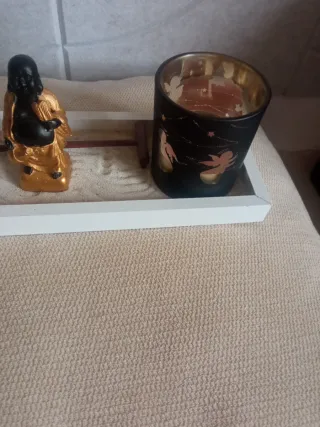 Conjunto Zen Decorativo Buda y Vela