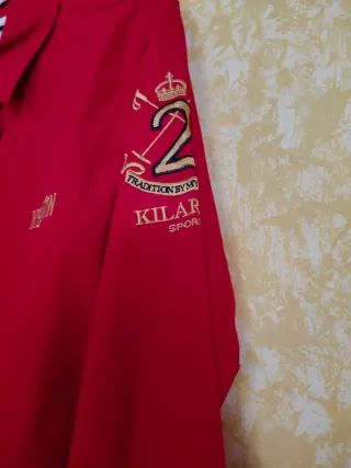 Camisa de mujer manga larga roja