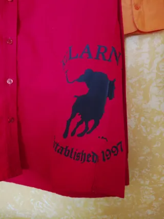 Camisa de mujer manga larga roja