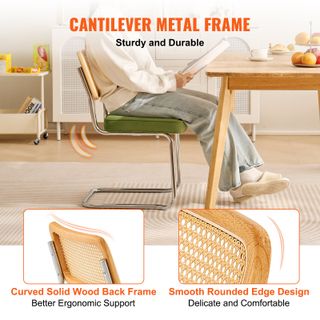 Sedie in Rattan Sedia da Pranzo Sedia Imbottita