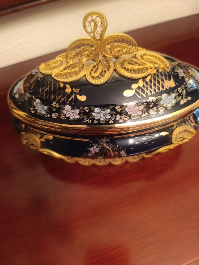 Plato decorativo porcelana floral