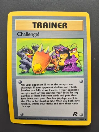 Carta Pokémon Challenge Trainer 74/82