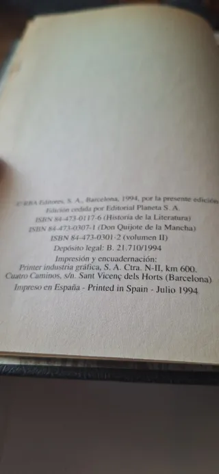 Libro,  Don Quijote de la Mancha