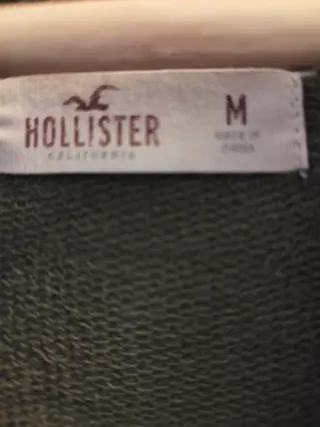 Chaqueta Hollister con capucha verde