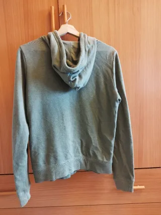 Chaqueta Hollister con capucha verde