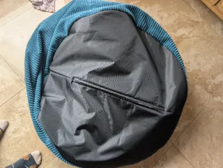 Puf Maison du Monde azul pana