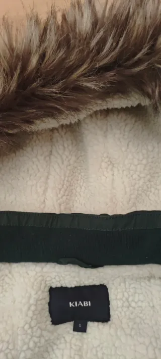 Chaquetón verde mujer