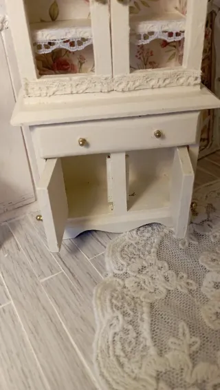 Credenza 1:12 Rose Shabby Chic