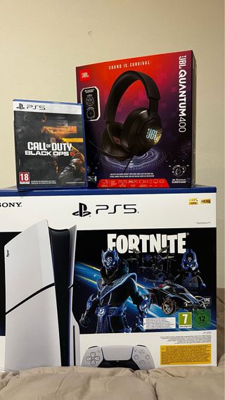 PS5 + Call of Duty BO6 + Cuffie JBL