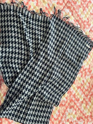 Sciarpa Carpa Uomo Pied-de-poule blu grigio chiaro