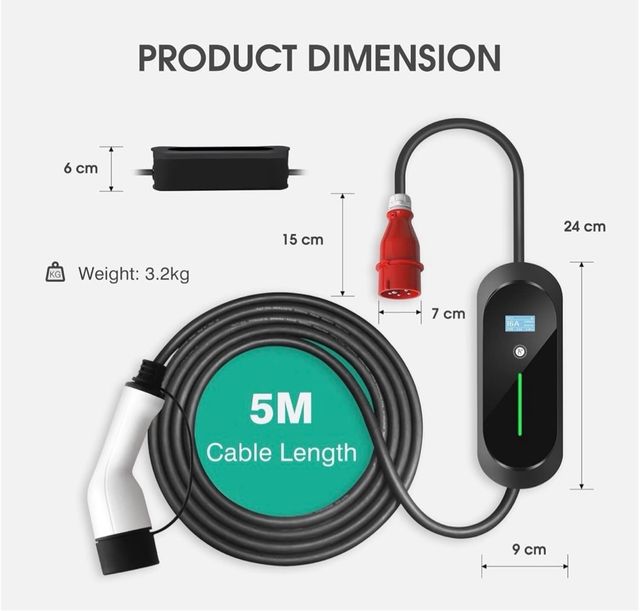 Cargador Coche Eléctrico EV 11kW 148MC