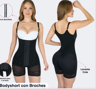 Faja Colombiana Bodyshort con Broches marca Lycra